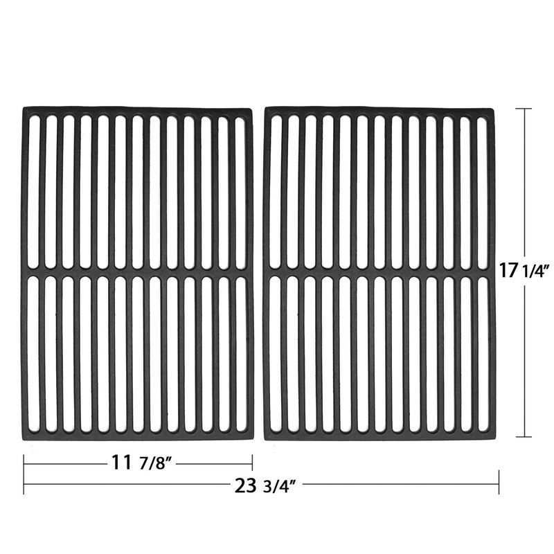 Hongso 17.25" Cast Iron Grill Grates for Weber Spirit 300 Series E & S 310 320 330, II E/S 310, Spirit 700, Genesis Silver B/C, Genesis 1000 â€“ 5000, Genesis Gold B & C Gas Grill 7638 7525 7526 7627 - Image 2